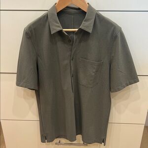 Lululemon Men's Olive Polo Shirt